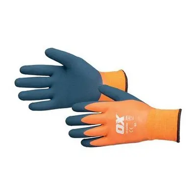 (XL) OX S483909 Waterproof Thermal Latex Glove Size / Large