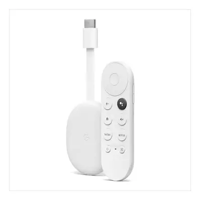 Chromecast with Google TV (HD) Snow â Streaming entertainment on your TV with voice search rem