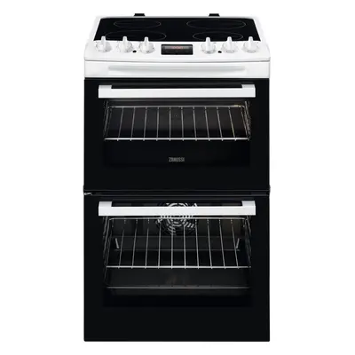 Zanussi ZCV46250WA 55cm Electric Cooker with Ceramic Hob - White