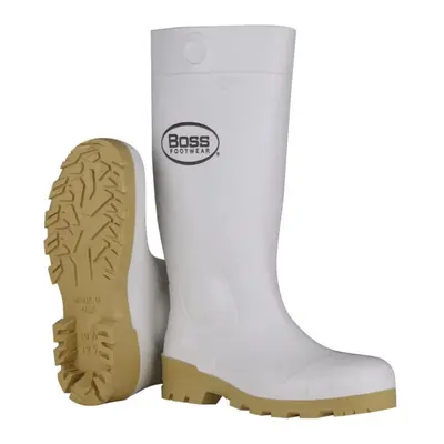 Boss Unisex PVC Boots White US Waterproof pair in.