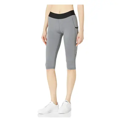 adidas Women's Alphaskin Sport Capri Tights Dark Grey Heather Small