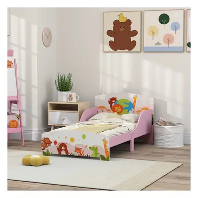 AIYAPLAY Toddler Bed, Cute Animal-Themed Kids Bed Frame, x x 60cm