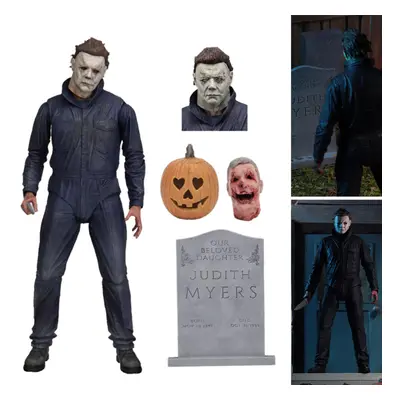 7" Deluxe Action Figures Halloween Michael Myers Clothed Toys Display