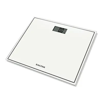 Salter WH3R Compact Glass Electronic Bathroom Scale, Easy-to-Read Display, Step On Activation, T