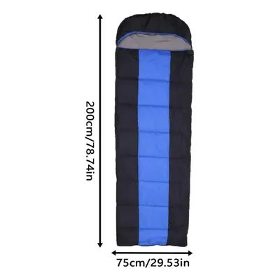 (Blue) universal Zone Heating sleeping bag Camping sleeping bag Portable charging heating sleepi