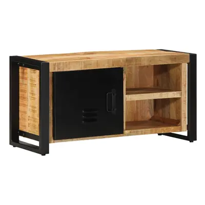 vidaXL TV Cabinet 80x30x40 cm Solid Rough Wood Mango tv stand tv sideboard