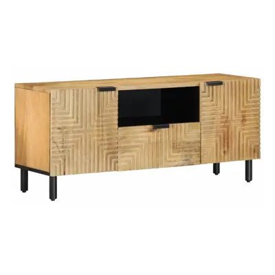 vidaXL TV Cabinet Brown 105x33x46 cm Solid Wood Mango TV stand TV sideboard