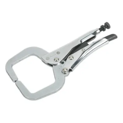 165mm Locking C-Clamp Pliers - 45mm Capacity Jaws - One-Handed Operation