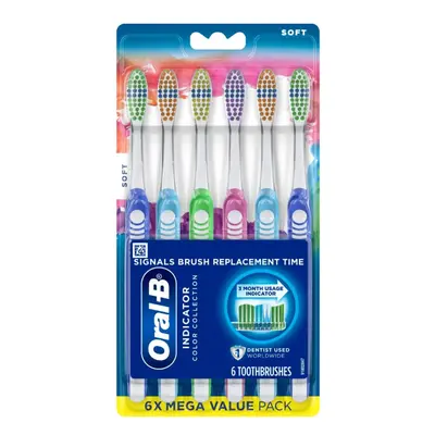 Oral-B Toothbrush Indicator Color Collection Soft Count