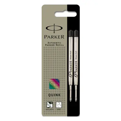 Parker Ball Point Pen Ink Refill Twin Pack Medium Black