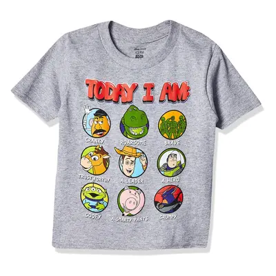 Disney baby boys Toy Story Short Sleeve T-shirt T Shirt Heather Grey