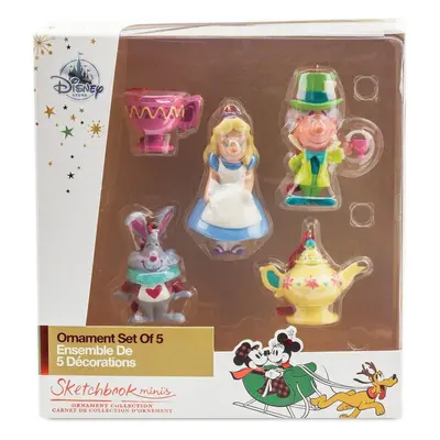 UA Alice in Wonderland Sketchbook Mini Ornament Set