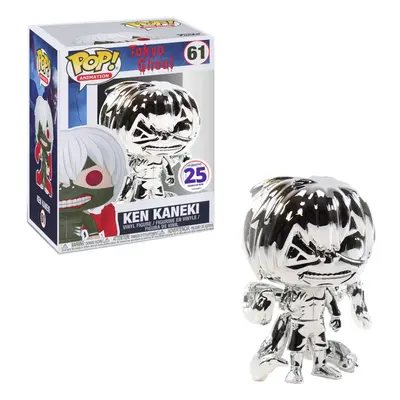 Funko Pop! Tokyo Ghoul Ken Kaneki Silver Chrome Funimation 25th Anniversary Exclusive