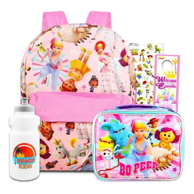 Disney Toy Story Backpack with Lunch Box Set - Bundle with 16"" Little Bo Peep Toy Story Backpac