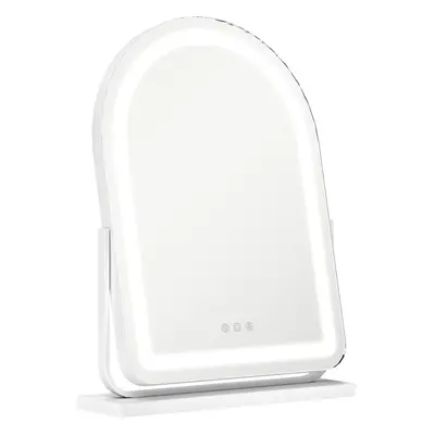 HOMCOM Vanity Mirror with Lights, Colour, Rotation, Touch Screen