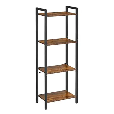 VASAGLE 4-Tier Bookshelf, Bookcase, Shelving Unit, for Office, Study, Living Room, Bedroom, x x 