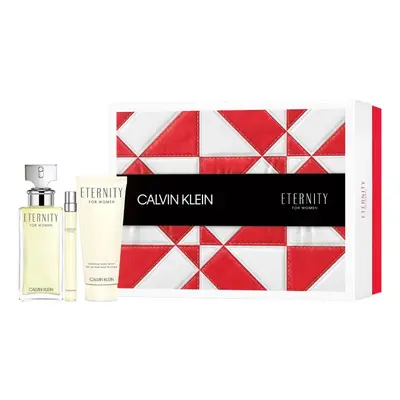 Calvin Klein Eternity Pour Femme - Gift Set With 100ml EDP, 10ml Purse Spray and 100ml Body Loti