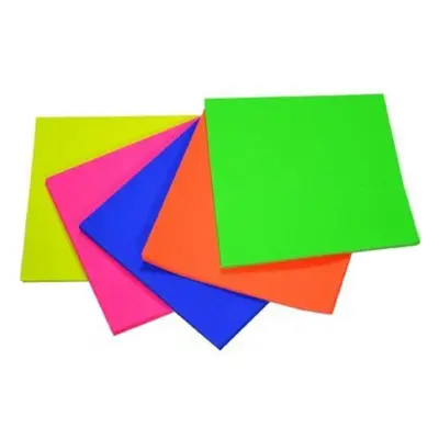 Rainbow Kindersquares Fluro Paper 100pcs 250mm