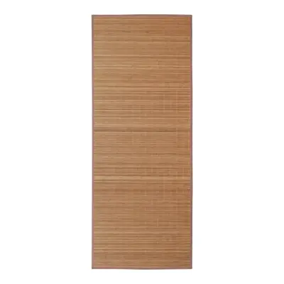 Rectangular Brown Bamboo Rug x cm