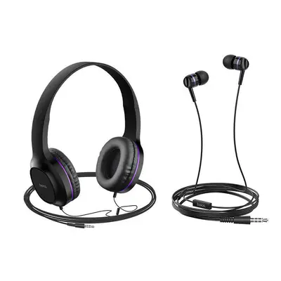 (Purple) Universal Music Set of Wired Headphone With 3.5mm Earphone With Mic for PC Computer Pho