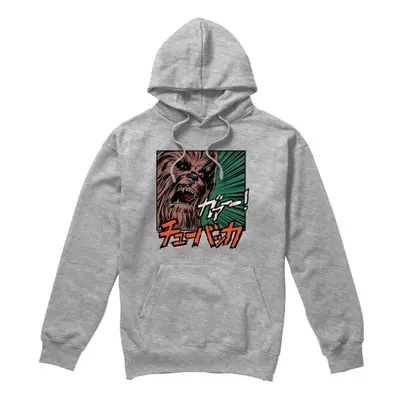 (XL, Sport Heather) Star Wars Mens Chewbacca Japanese Hoodie