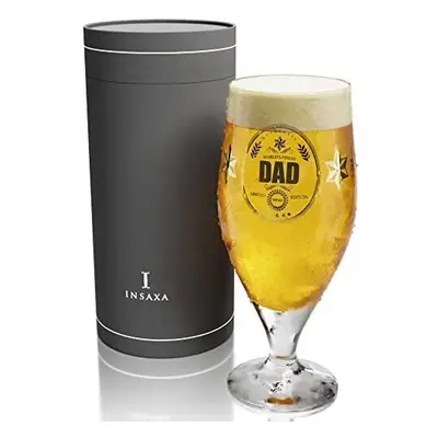 Father's Day Gifts Dad Gifts - World's Finest Dad Beer Glass (1 Pint / 580ml) Dad Birthday Gifts