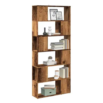 vidaXL Book Cabinet/Room Divider Old Wood 80x24x186 cm room divider