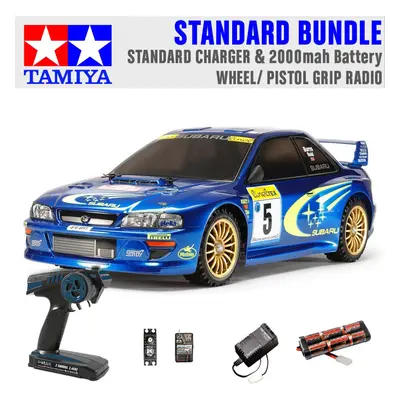 TAMIYA RC Subaru Impreza Monte Carlo TT02 1:10 Standard Wheel Radio Bundle