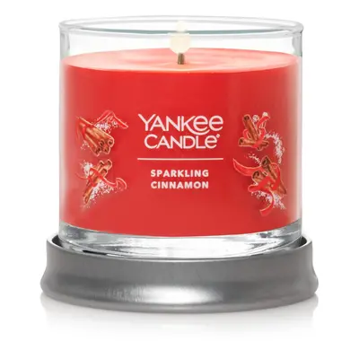 Yankee Candle Sparkling Cinnamon Scented Signature 4.3oz Small Tumbler Single Wick Candle Over H