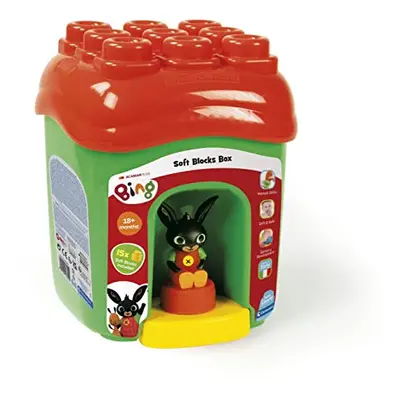 Bucket with Clemmy Bricks and Character Bing-Roofing Structure-Set Soft Buildings Children Month