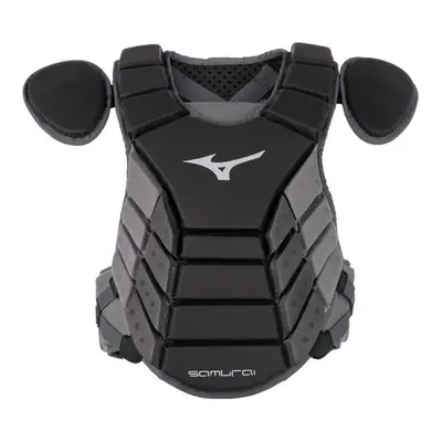 Mizuno Samurai Baseball Chest Protector 16" Black/Grey