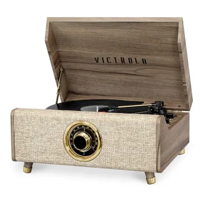 Victrola's 4-in-1 Highland Bluetooth Record Player with 3-Speed Turntable with FM Radio Farmhous