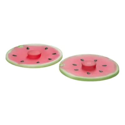 Charles Viancin Silicone Watermelon Drink Airtight Lid/Cover Set of