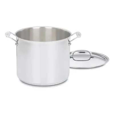 Cuisinart 12-Quart Stockpot w/Lid, Chef's Classic Collection, Silver, 766-26AP1