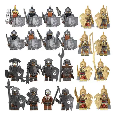 (24PCS Lord Of The Rings - A) Lord Of The Rings Toy Action Mini Figures Fit Lego