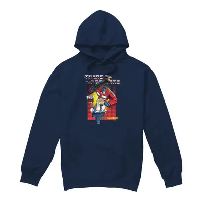 (XL, Navy) Transformers Mens Optimus Prime Hoodie