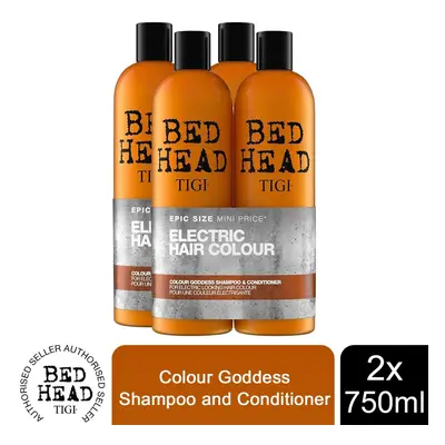 Bed Head by TIGI Shampoo & Conditioner Colour Goddess 750ml [BUY -DUO PACK]