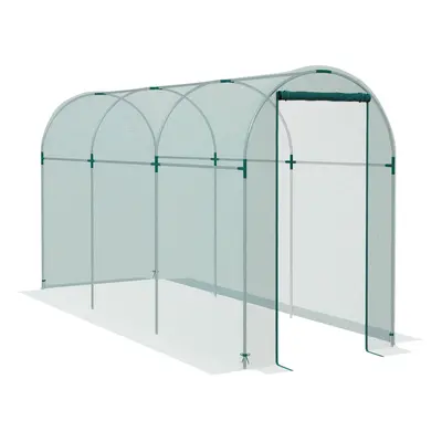 Outsunny Fruit Cage, Plant Protection Tent, 1.2 x 3.6 x 1.9m, Green