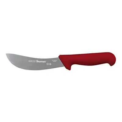 Professional Skinning Knife - BKR206-6 Red Handle Narrow Curved 6" Sanitized Stainless Steel Bla