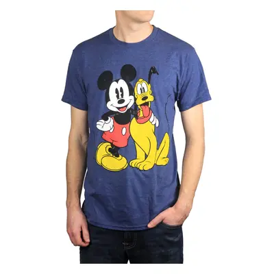 Disney Mickey Mouse & Pluto Classic Distressed Vintage Dog World Disne