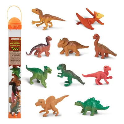 Safari Ltd. Baby Dinosaurs TOOB - Figurines: Pteranodon Apatosaurus Triceratops Brachiosaurus St