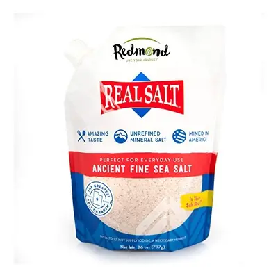 REDMOND Real Sea Salt - Natural Unrefined Gluten Free Fine, Ounce Pouch (1 Pack)