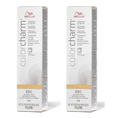 (8BC - Pack of 2) 8BC Root Beer Float Wella Color Charm Permanent Gel