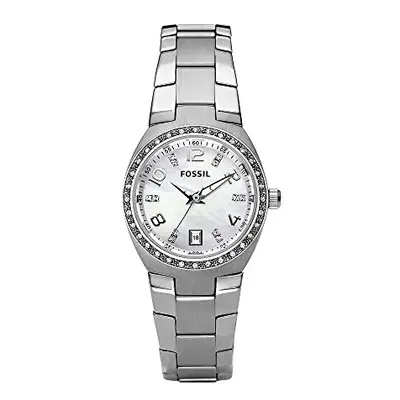 Fossil Womens Serena Quartz Stainless Steel Three-Hand Watch color: