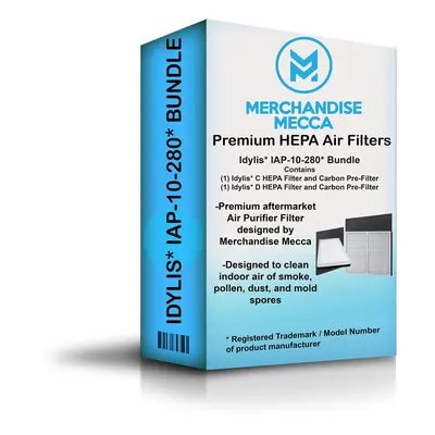 Merchandise Mecca Idylis IAP10280 Refresh Bundle Includes Idylis C HEPA Filter and PreFilter and