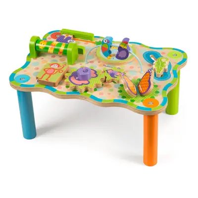 Melissa & Doug First Play Childrens Jungle Wooden Activity Table for Toddlers