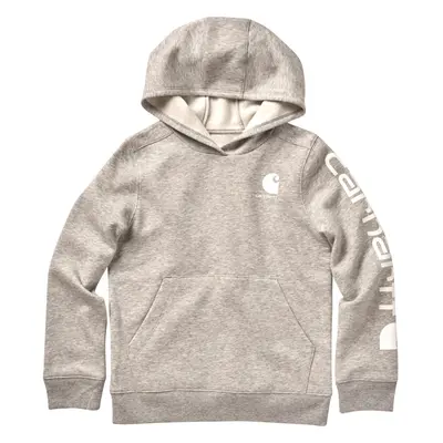 Carhartt Girls' Hoodie Fleece Pullover Sweatshirt Grey Heather