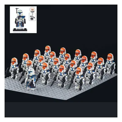 (Star Wars-B) 21PCS Star Wars 501st Clone Troopers Rex Minifigures Kids Toy Set Fit Lego (Exclud