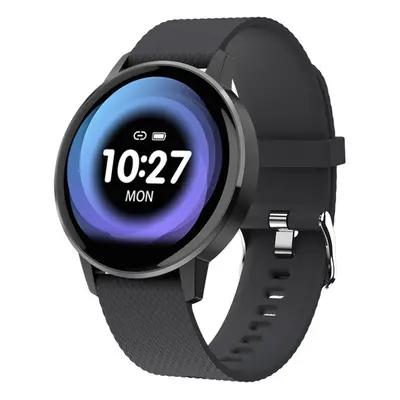 (Dark Grey) 1.22' Ultra-thin Touch Screen IP68 Blood Pressure Sleep Monitor Bluetooth Music Smar