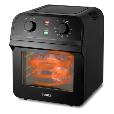 Tower T17065 Vortx 1600W 12L Air Fryer Oven, Black